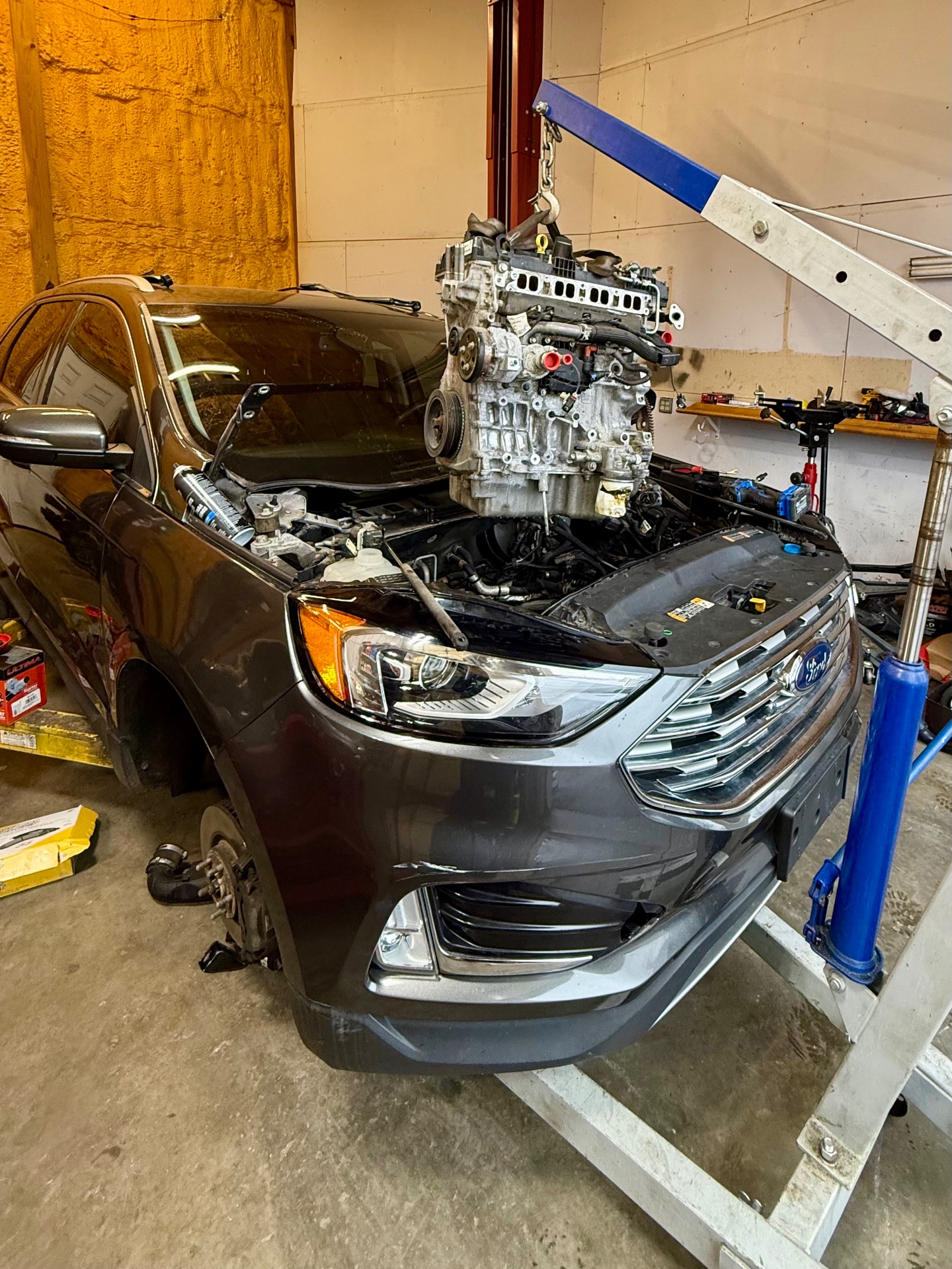 Reemplazo de motor en un Ford Edge
